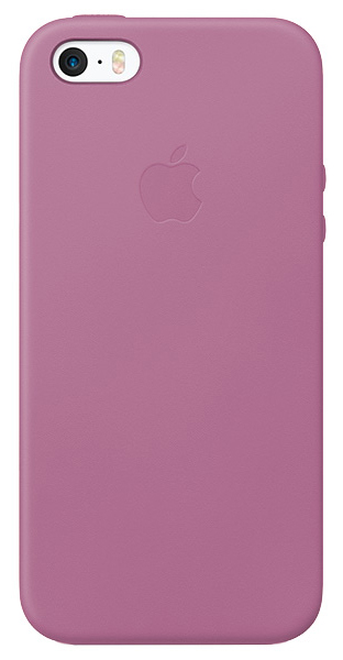 Чехол Leather Case для iPhone 5/5s/SE сиреневый в Тюмени